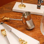 Brass & Steel Bar Tool Set with Stand (9.8 Inch) Vedansh Craft