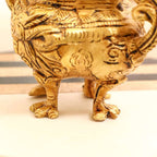 Brass Yali/kirtimukha Dragon Dhoop Dani & Incense Holder Vedansh Craft