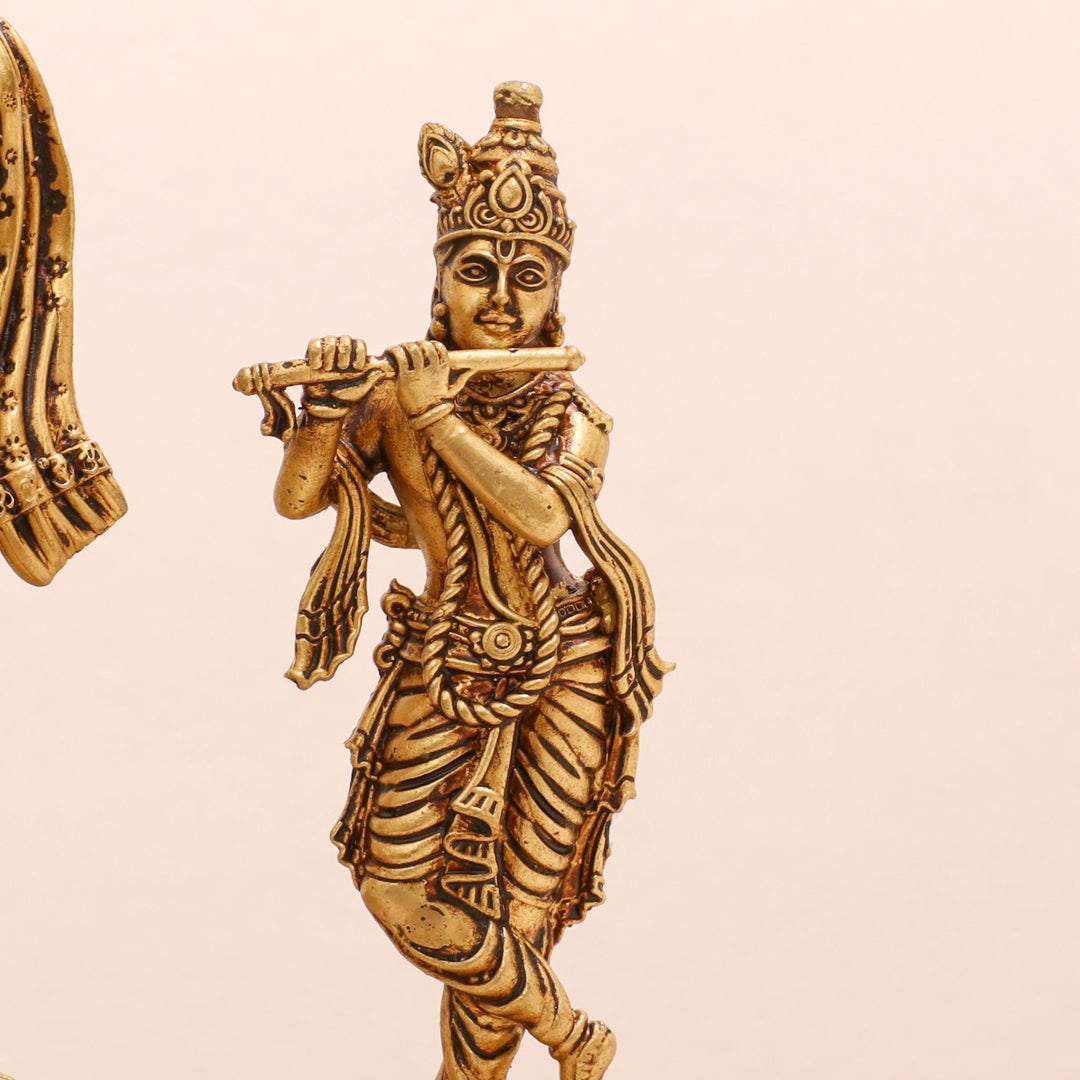 Brass Standing Krishna Idol Vedansh Craft