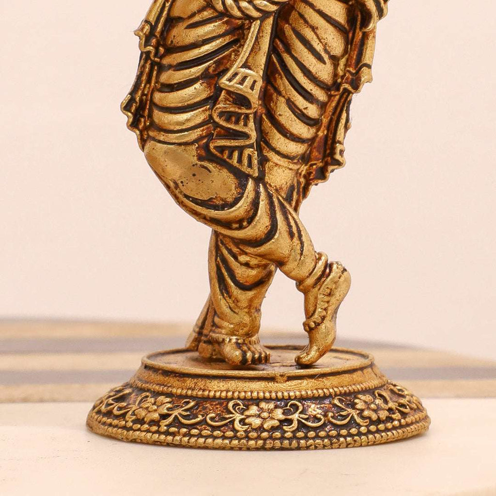 Brass Standing Krishna Idol Vedansh Craft