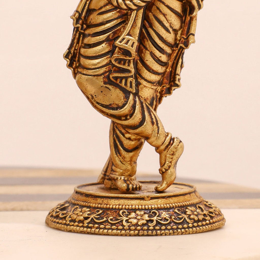 Brass Standing Krishna Idol Vedansh Craft