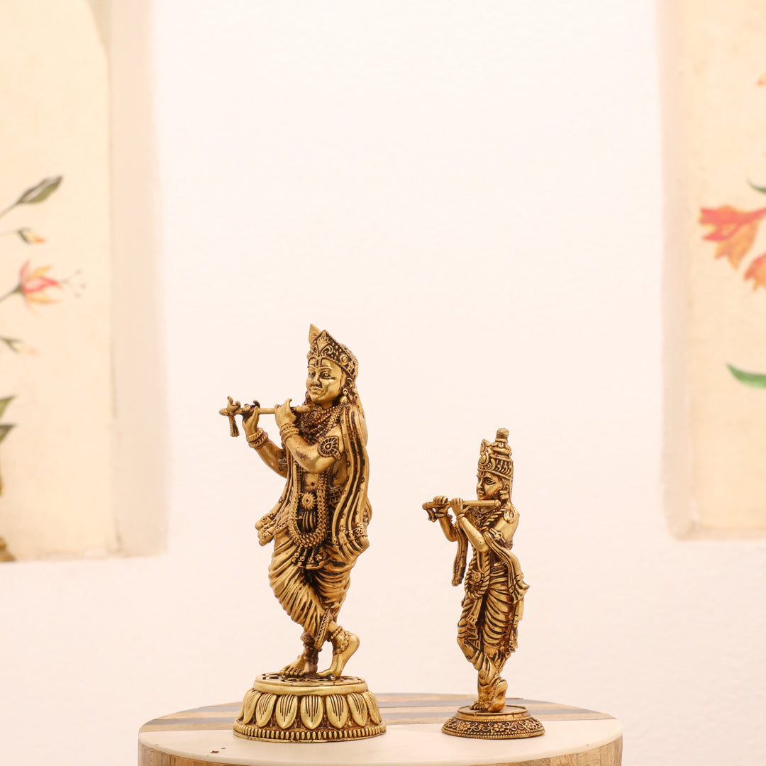 Brass Standing Krishna Idol Vedansh Craft