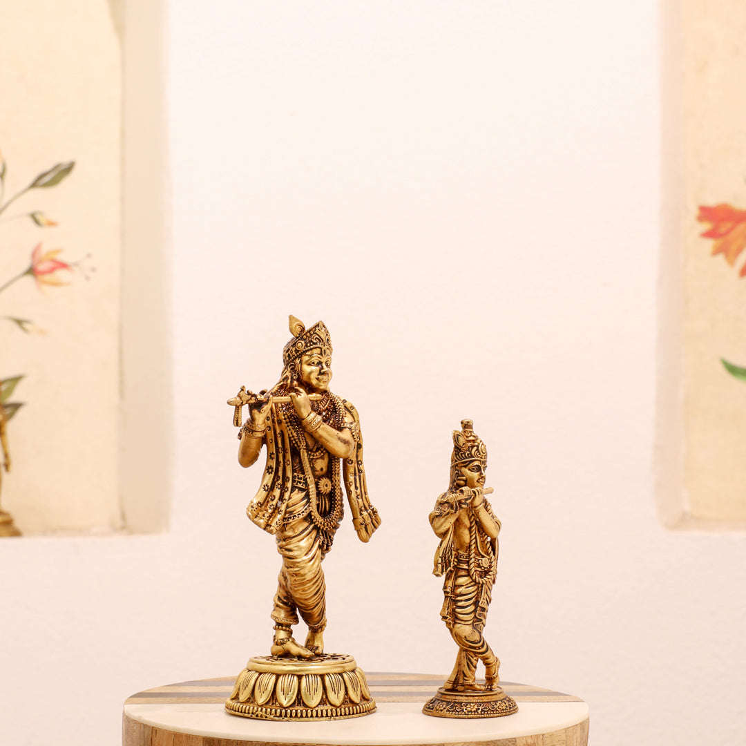 Brass Standing Krishna Idol Vedansh Craft