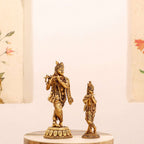 Brass Standing Krishna Idol Vedansh Craft