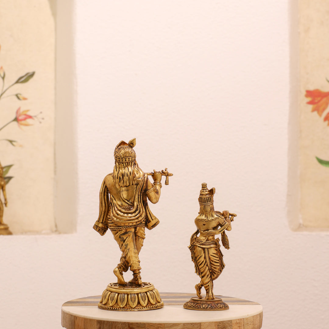 Brass Standing Krishna Idol Vedansh Craft