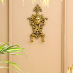 Brass Lady Face Wall Hook / Hanger (9 Inch) Vedansh Craft