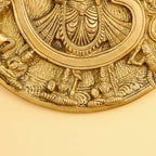 Brass Vishnu Om Dashavatara Wall Hanging Plate (7.8 Inch) Vedansh Craft