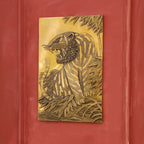 Brass Lion Wall Hanging Plate (11.3 Inch) Vedansh Craft