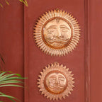 Copper Sun Face Wall Hanging Vedansh Craft