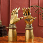 Brass Decorative Hand Pair (12 Inch) Vedansh Craft