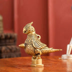 Brass Parrot Surmedani (4.5 Inch) Vedansh Craft