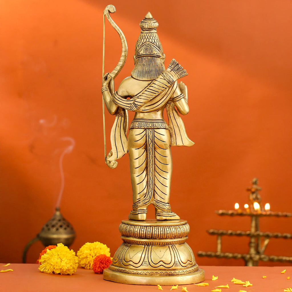 Brass Lord Ram Standing Statue (16 Inch) Vedansh Craft