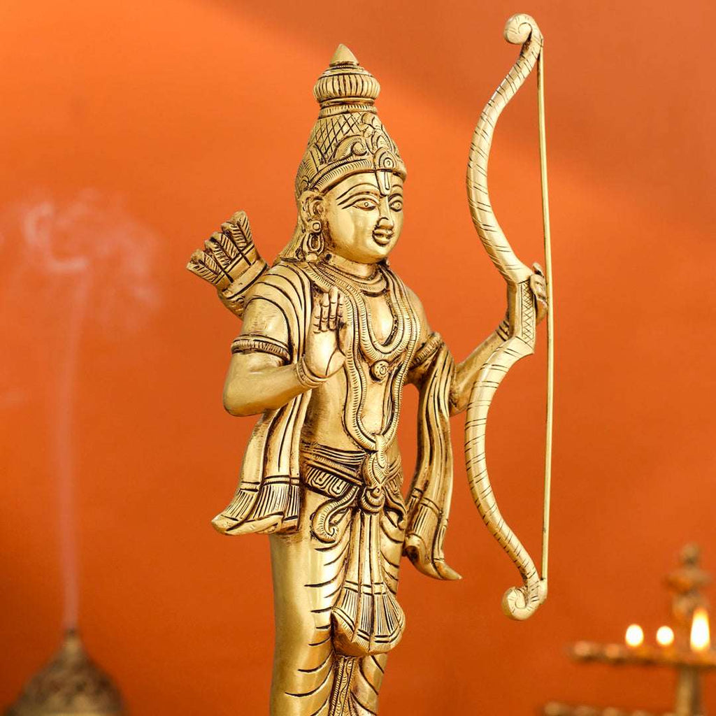 Brass Lord Ram Standing Statue (16 Inch) Vedansh Craft