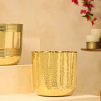 Brass Bucket Planter Pot (9 Inch) Vedansh Craft