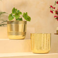 Brass Bucket Planter Pot (9 Inch) Vedansh Craft