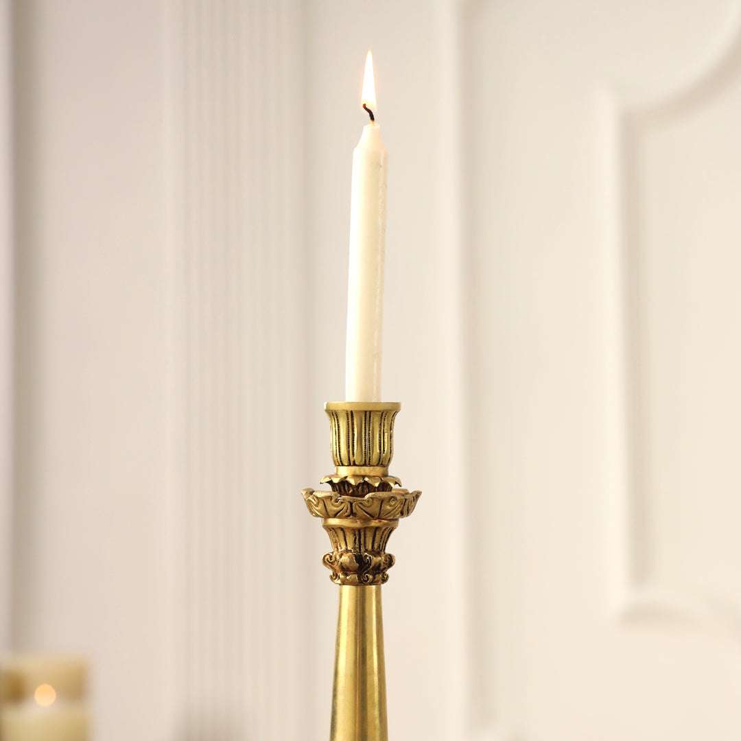 Brass Candle Stand Holder (10.9 Inch) Vedansh Craft