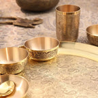 Brass Maharaja Thali/Dinner Set (1.85 Kg) Vedansh Craft