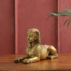 Brass Sitting Sphinx Figurine (4.5 inch) Vedansh Craft
