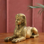 Brass Sitting Sphinx Figurine (4.5 inch) Vedansh Craft