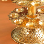 Brass Traditional 21 Petal Ganga Aarti (14 Inch) Vedansh Craft