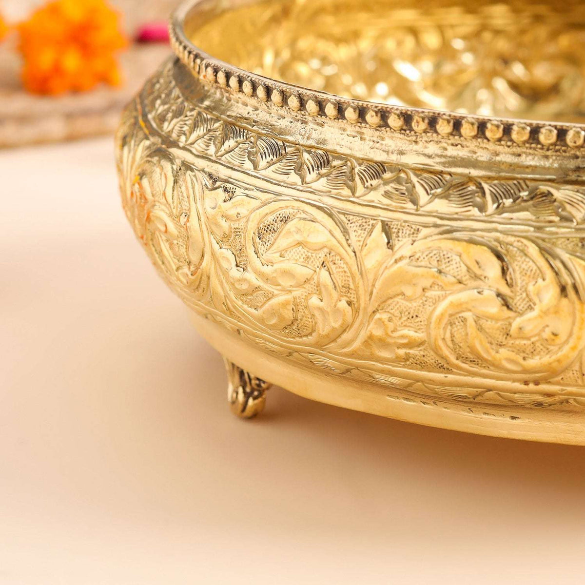 Brass Traditional Urli Bowl (3.2 Inch) Vedansh Craft