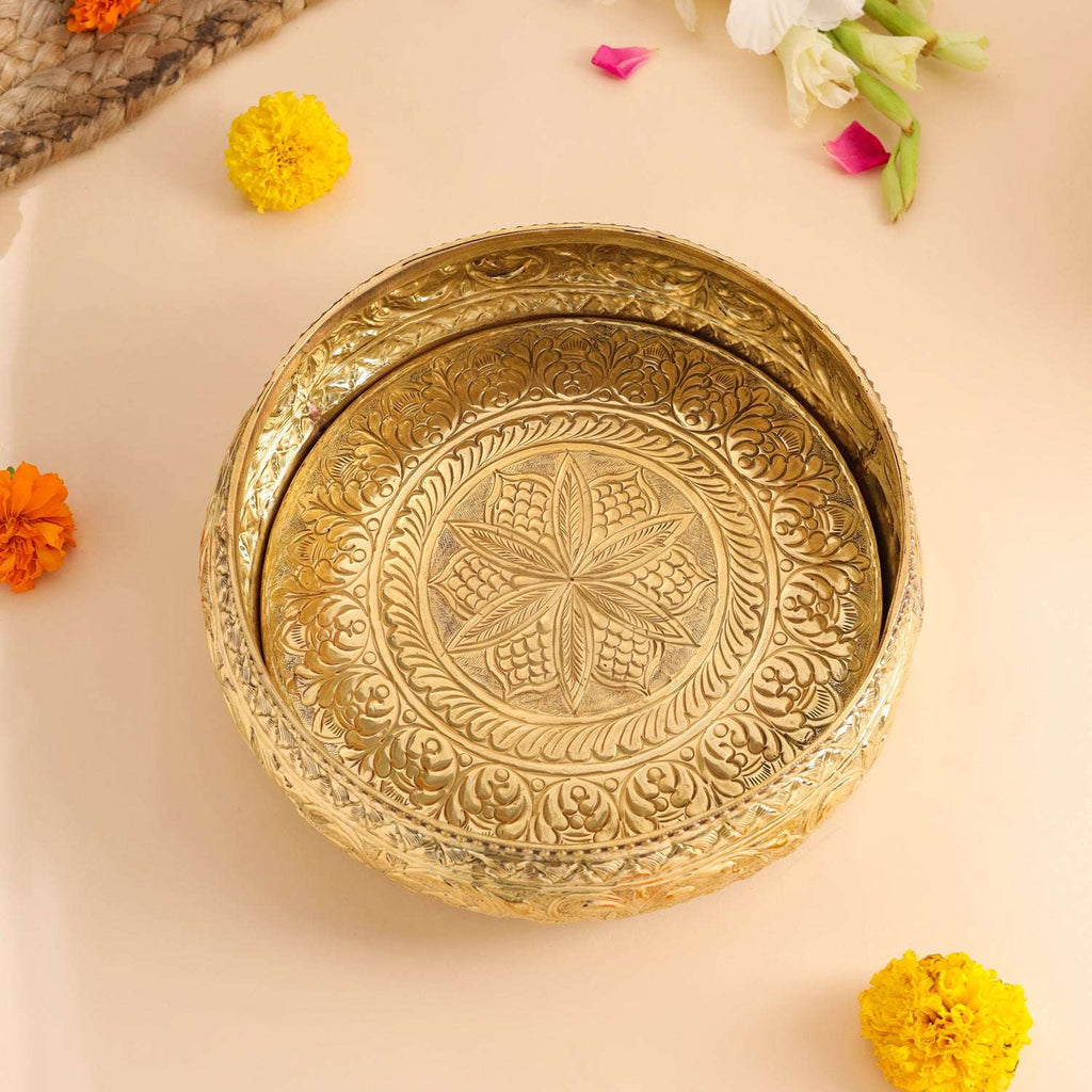 Brass Traditional Urli Bowl (3.2 Inch) Vedansh Craft