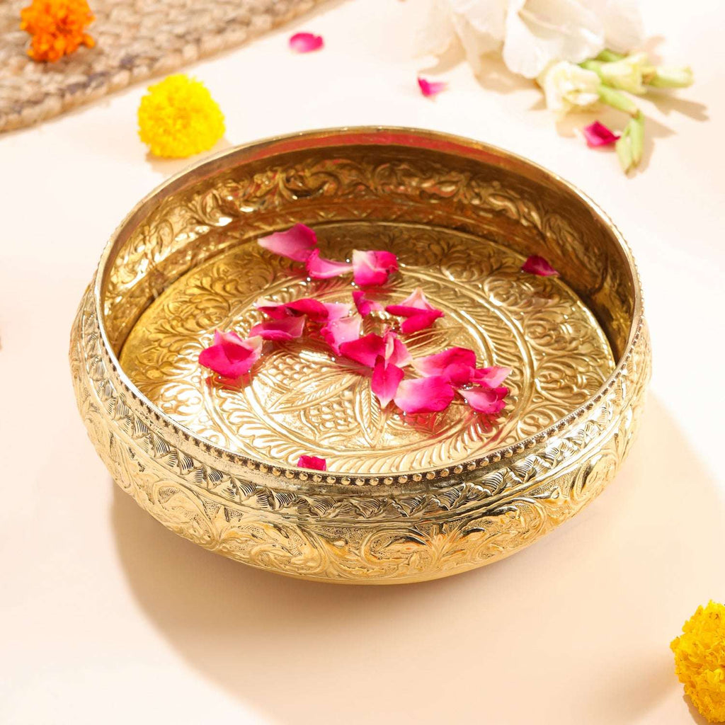 Brass Traditional Urli Bowl (3.2 Inch) Vedansh Craft