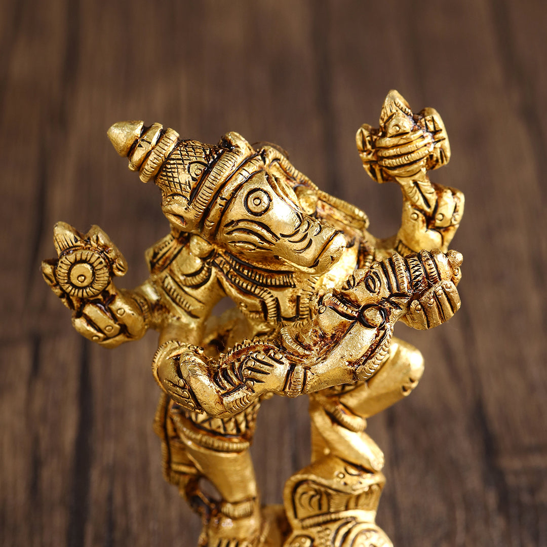 Brass Standing Varaha Lakshmi Idol (3.5 Inch) Vedansh Craft