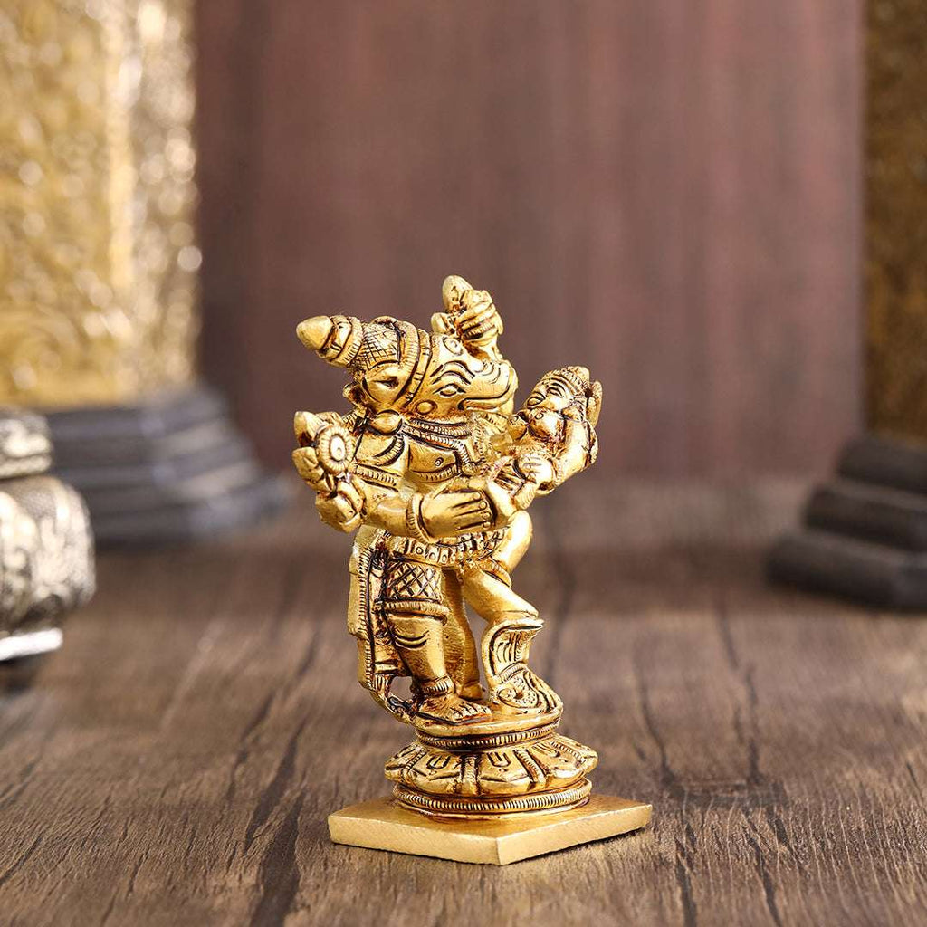 Brass Standing Varaha Lakshmi Idol (3.5 Inch) Vedansh Craft