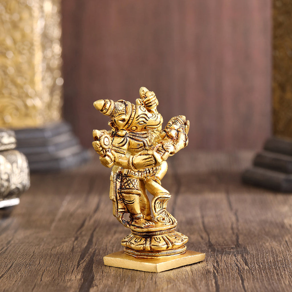 Brass Standing Varaha Lakshmi Idol (3.5 Inch) Vedansh Craft