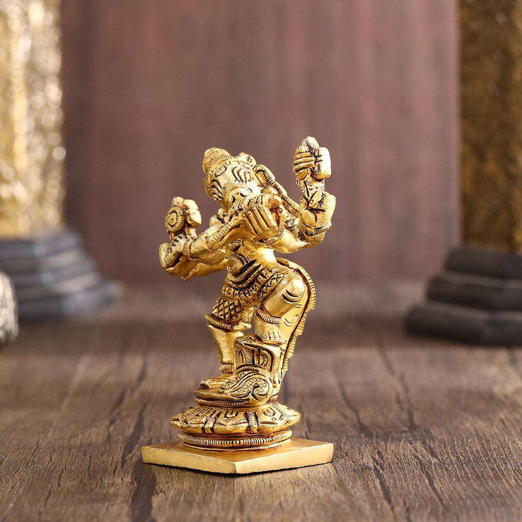 Brass Standing Varaha Lakshmi Idol (3.5 Inch) Vedansh Craft