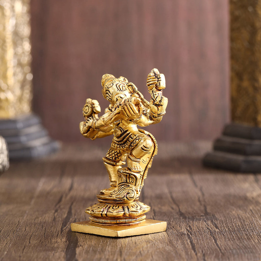 Brass Standing Varaha Lakshmi Idol (3.5 Inch) Vedansh Craft