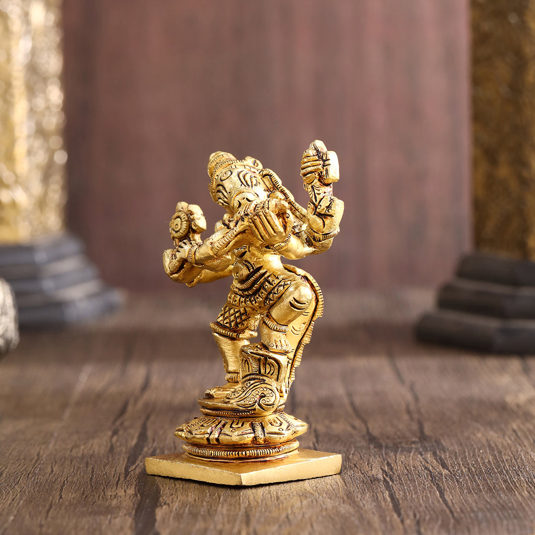 Brass Standing Varaha Lakshmi Idol (3.5 Inch) Vedansh Craft