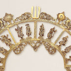 Brass Round Dashavatara /Vishnu Wall Hanging – Antique Finish (23.5 Inch) Vedansh Craft