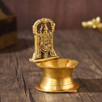 Brass Balaji Diya – Divine Craftsmanship for Your Sacred Space (4 Inch) Vedansh Craft