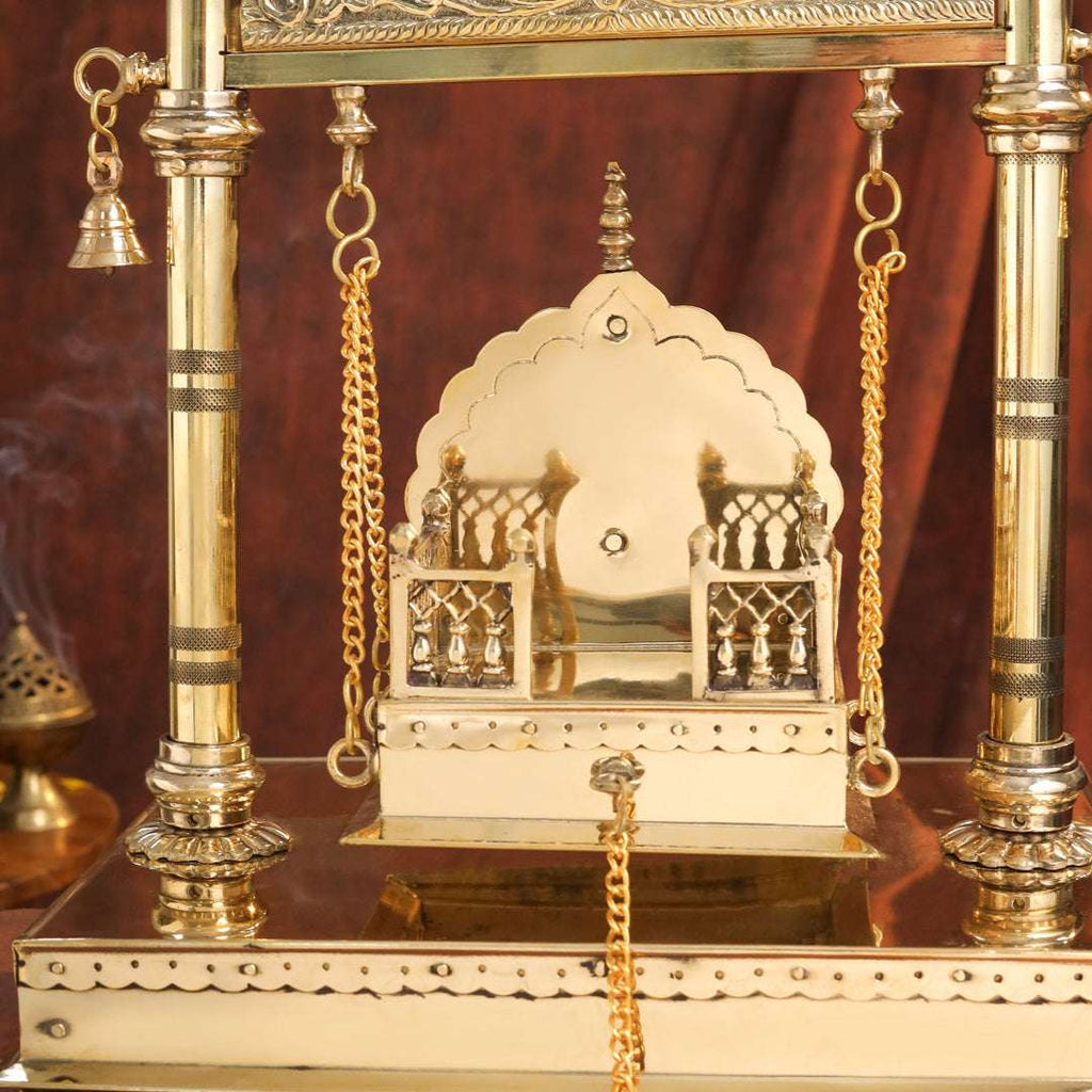 Brass Laddu Gopal Swing / Jhula (20.8 Inch) Vedansh Craft