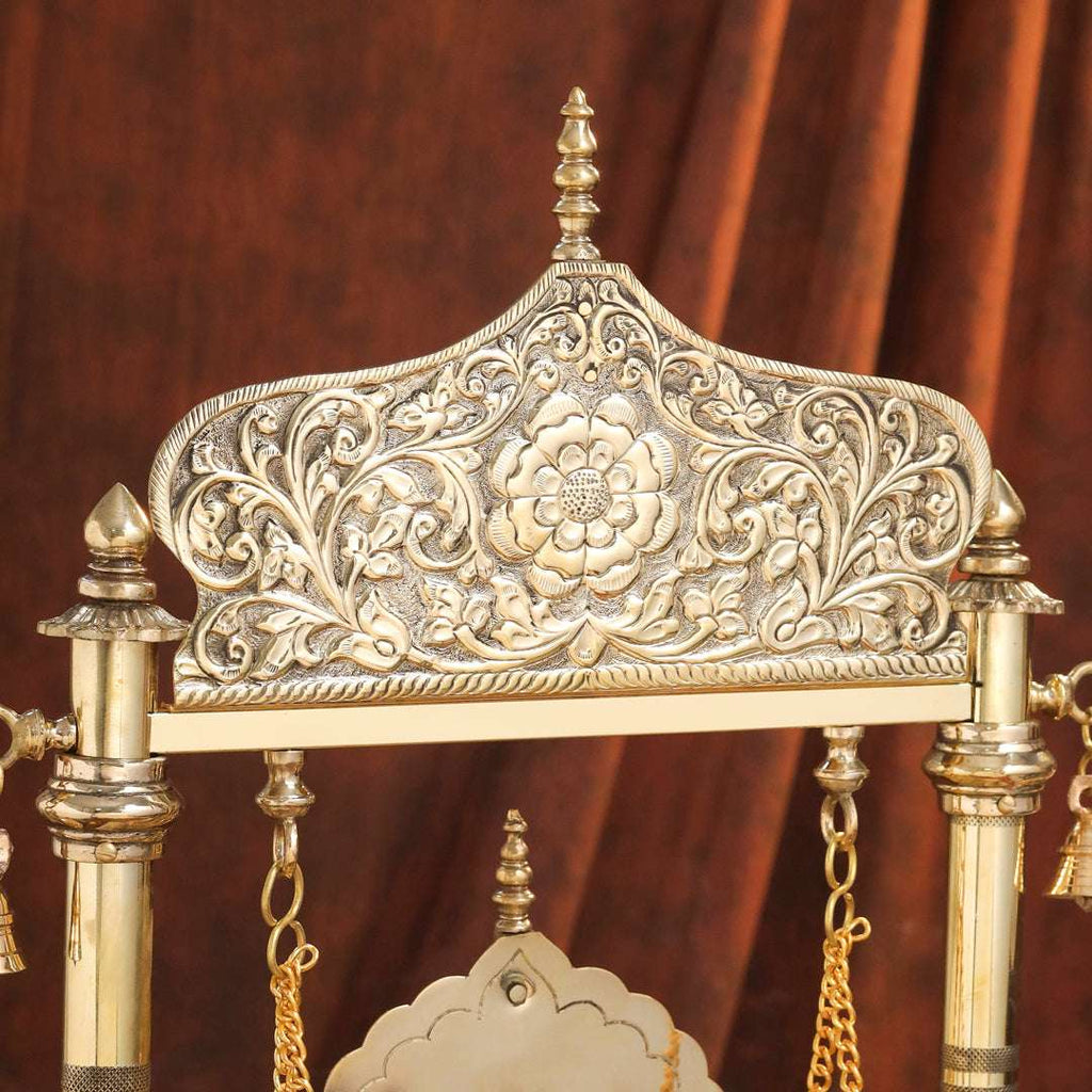 Brass Laddu Gopal Swing / Jhula (20.8 Inch) Vedansh Craft