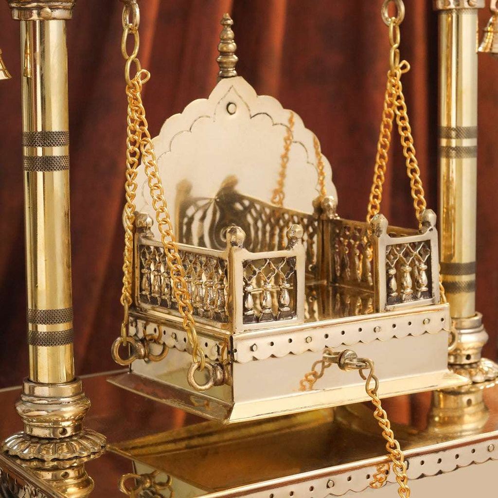 Brass Laddu Gopal Swing / Jhula (20.8 Inch) Vedansh Craft
