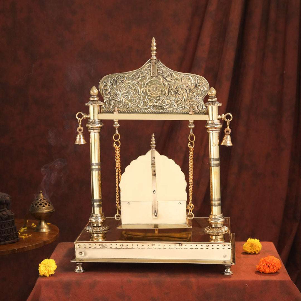Brass Laddu Gopal Swing / Jhula (20.8 Inch) Vedansh Craft