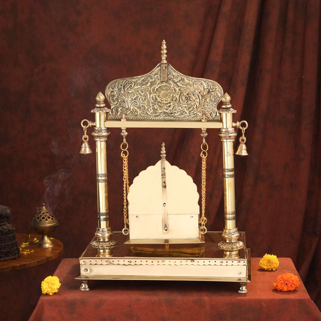 Brass Laddu Gopal Swing / Jhula (20.8 Inch) Vedansh Craft