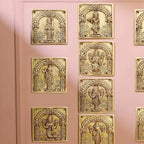 Brass Dashavatara Plates Set – Handmade Wall Decor (5.9 Inch) Vedansh Craft