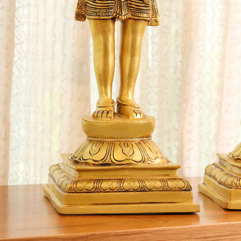 Brass Shiva Parvati standing Superfine Idols (23.5 Inch) Vedansh Craft