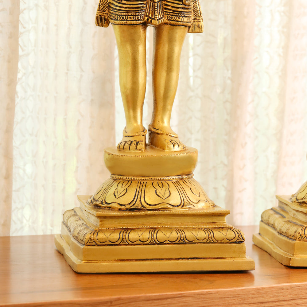 Brass Shiva Parvati standing Superfine Idols (23.5 Inch) Vedansh Craft