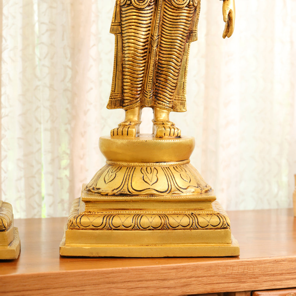 Brass Shiva Parvati standing Superfine Idols (23.5 Inch) Vedansh Craft