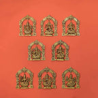 Brass Ashtalakshmi Wall Hanging Plates Set (5.5 Inch) Vedansh Craft