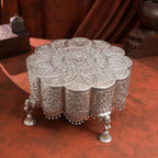 Brass Silver Plated Handcrafted Chowki Vedansh Craft