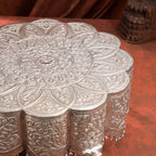 Brass Silver Plated Handcrafted Chowki Vedansh Craft