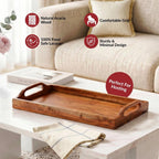 Rustic Serving Tray With Handles 36x20cm Nestasia