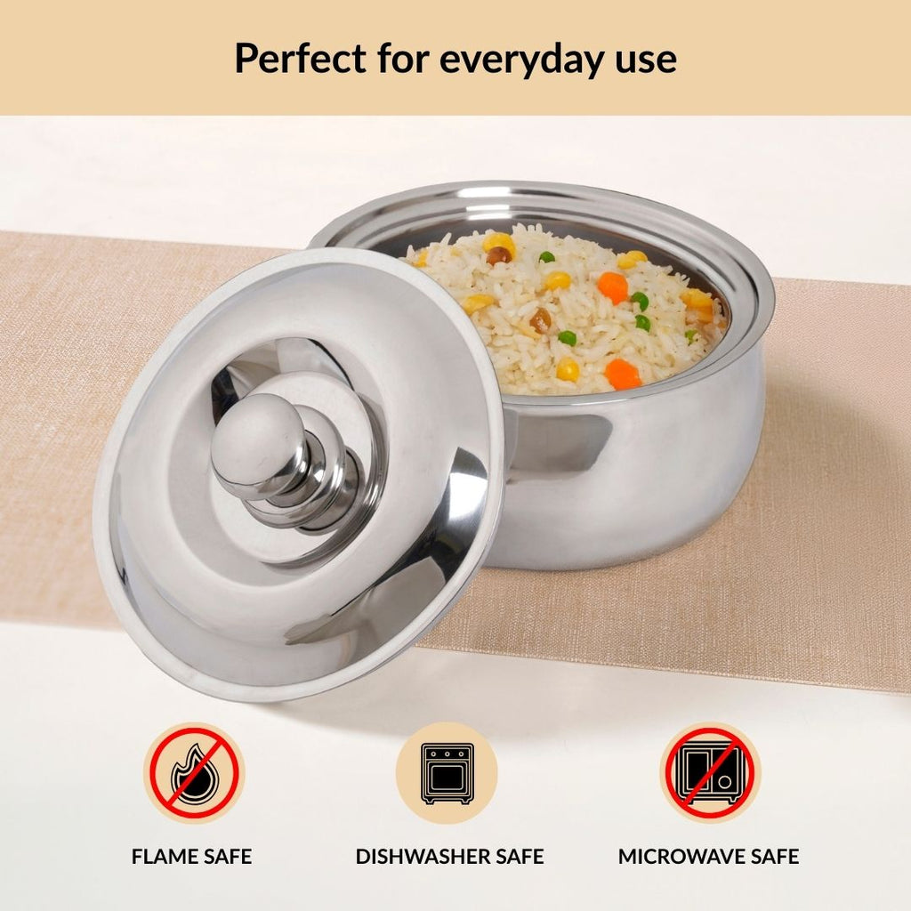 Stainless Steel Casserole 1000ml Nestasia