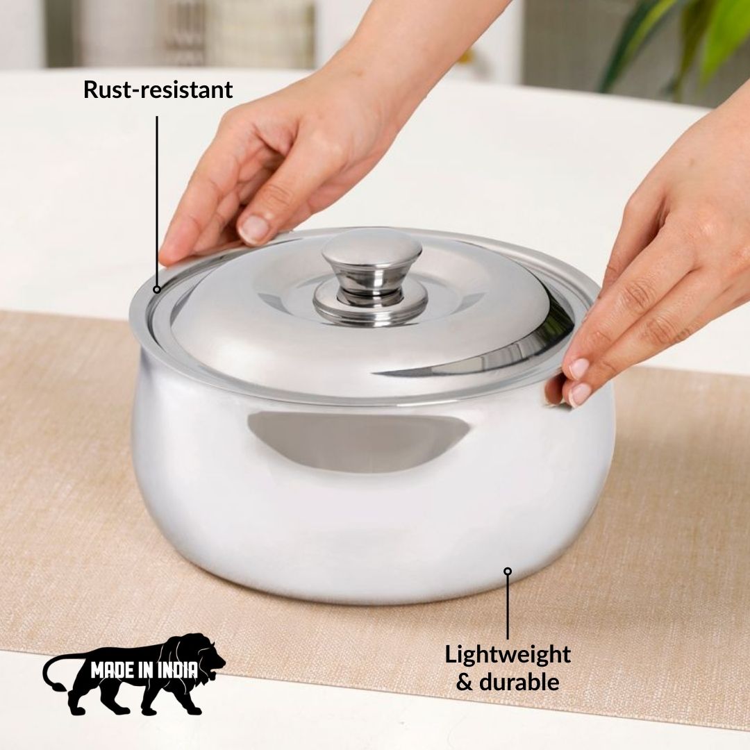 Stainless Steel Casserole 1000ml Nestasia